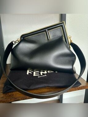 New FENDI First Nappa Medium Shoulder Bag